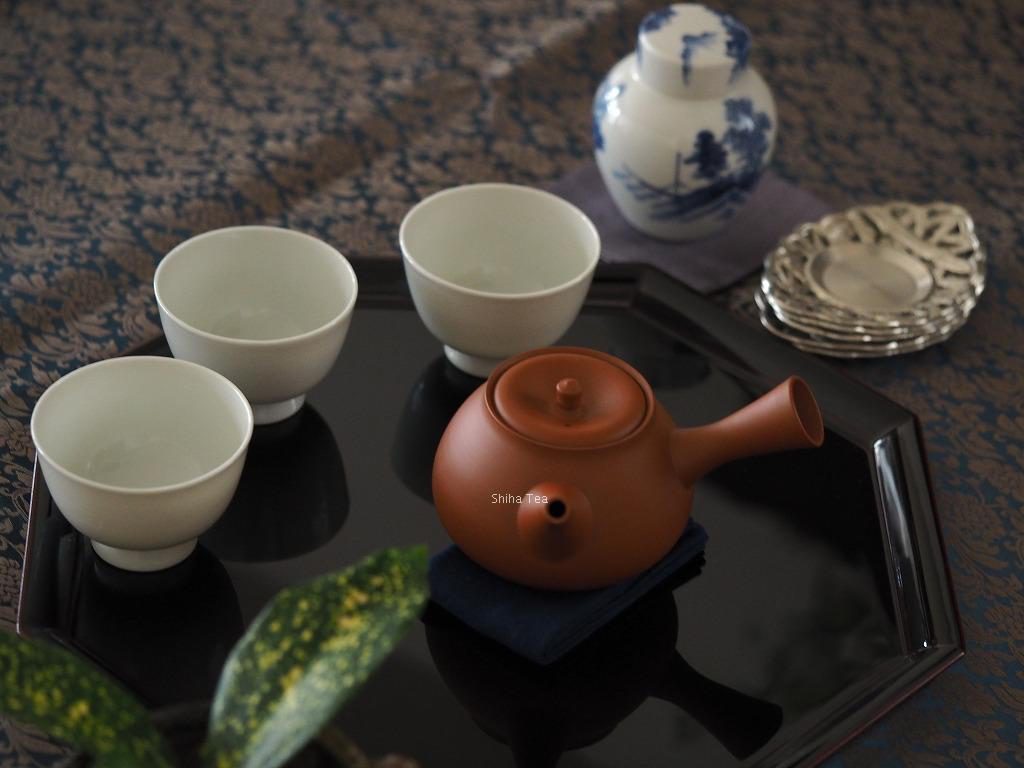 Japanese Tea Cup Set - Temple White