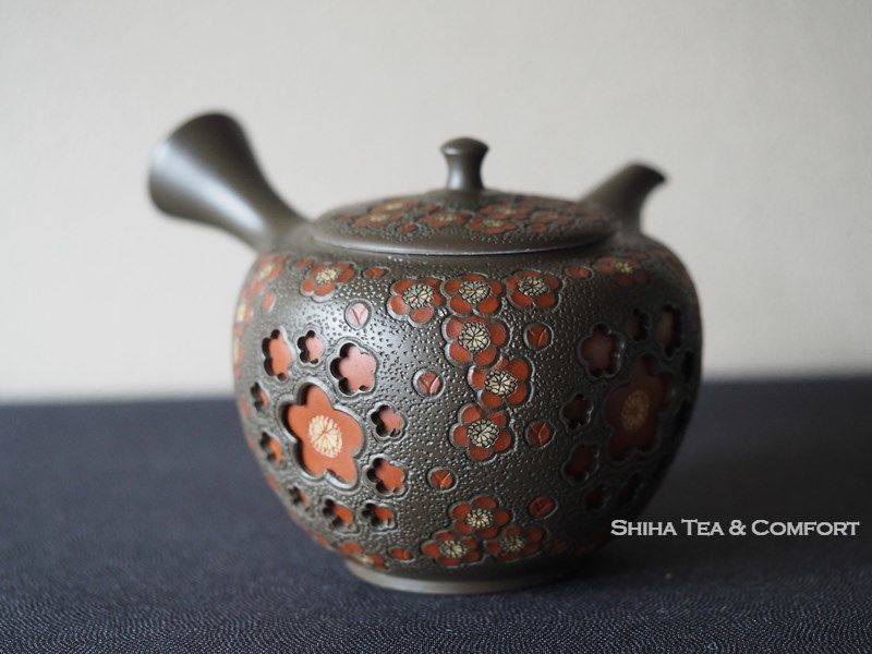 Da Bai's Midnight Blue Porcelain Kyusu Teapot, 120 ml - Taiwan Tea