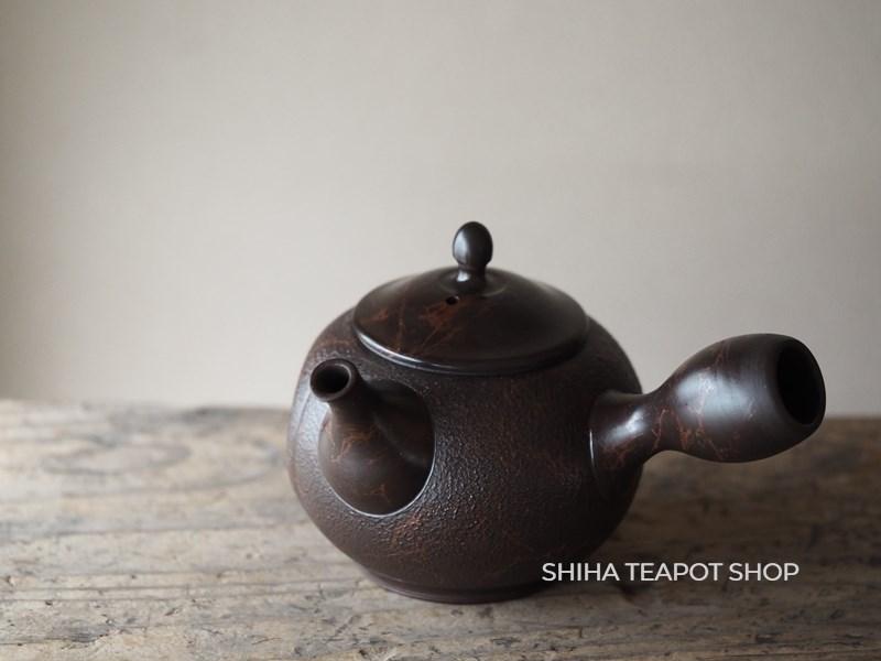 KOSHIN Black Red Marble Seaweed Teapot (Iron Teapot texture） 香臣 