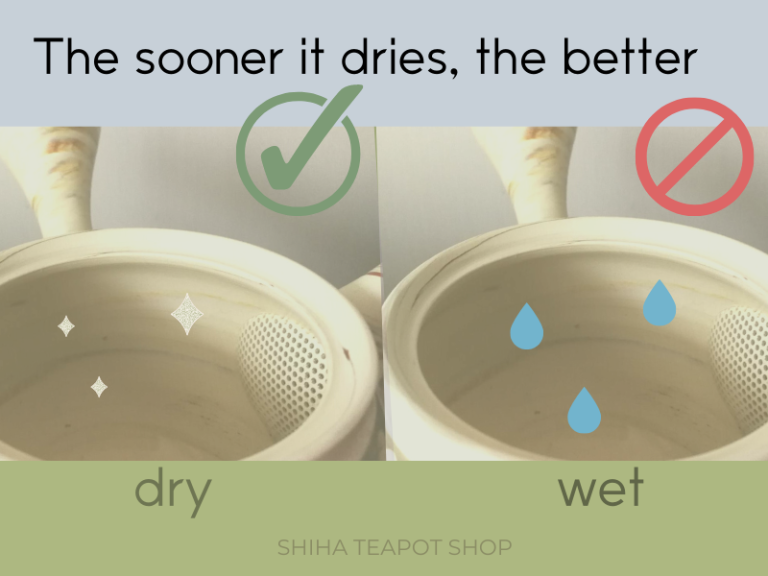 How to Wash & Care Japanese Kyusu Teapot Properly (Cleaning & Maintenance Unglazed Tokoname Clay